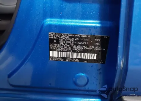 2016 Toyota Rav4 Le из США, поврежденный, VIN 2T3BFREV6GW412770